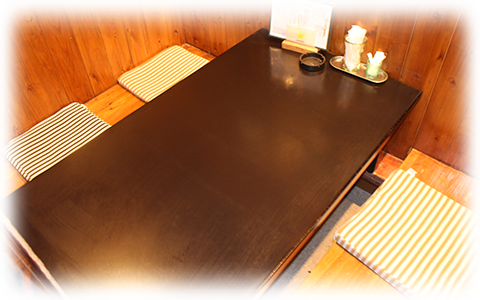 こだわりその②　全席個室！掘りごたつのゆったり空間
